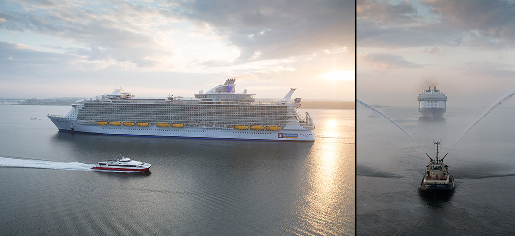 harmony of the seas arrival into southampton royal caribbean largest cruise ship world images by paul reiffer onboard restaurants