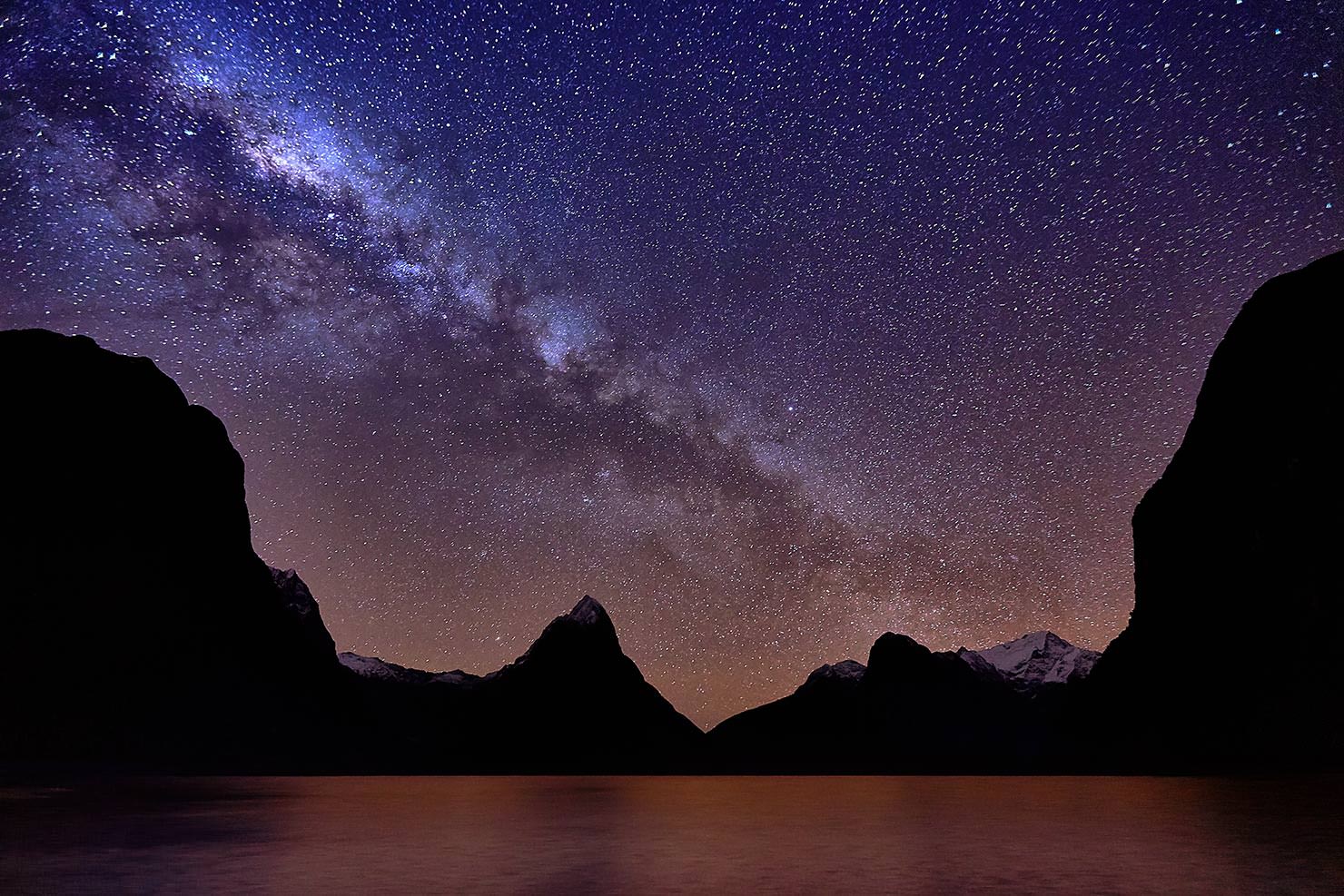 Milford Sound Long Exposure Night Sky Photography New Zealand Milky Way Star Shooting Paul Reiffer Professional Landscape Photographer