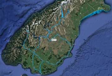 Map Route Road Trip New Zealand South Island 2016 Paul Reiffer Jucy Rentals Review