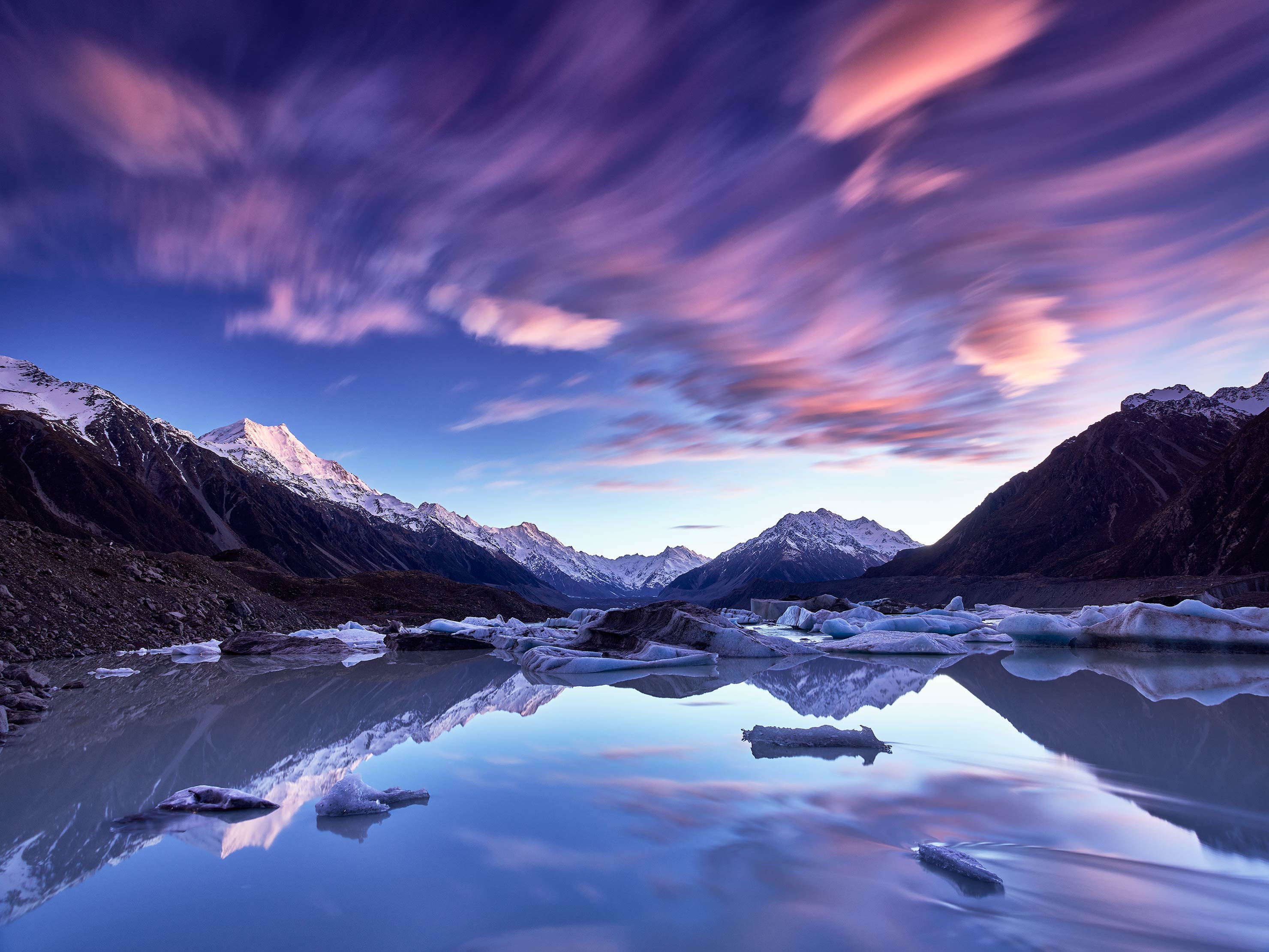 Tasman Lake - New Zealand's Glacial Sunrise | Paul Reiffer - Photographer