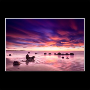 buy limited edition fine art landscape prints crack of dawn paul reiffer professional photographer moeraki new zealand