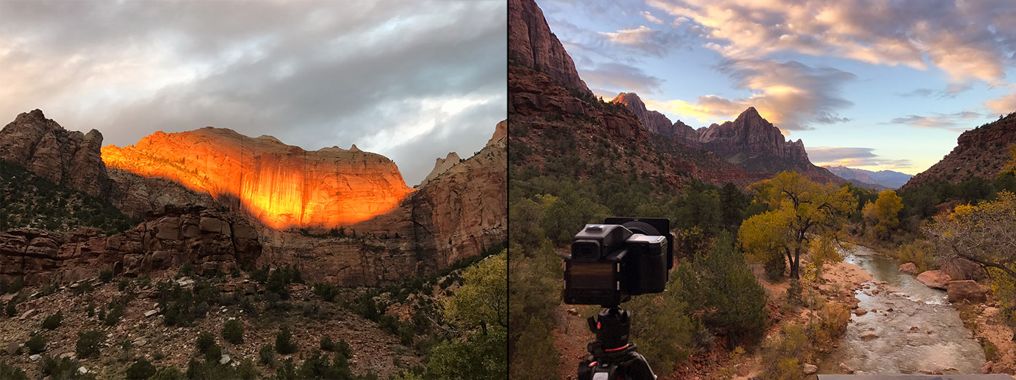 sunrise bts iphone photography what i see right now rocks red utah zion national park paul reiffer fall autumn nature