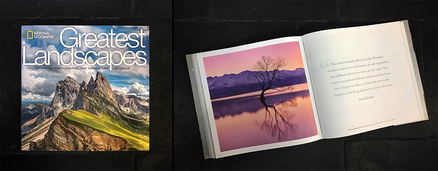 national geographic book the worlds greatest landscapes 2016 paul reiffer photographer preview photography fine art limited edition wanaka tree new zealand nz open