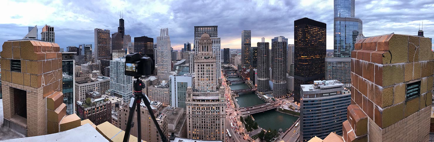 rooftop panoramic hard rock hotel chicago hrh paul reiffer behind the scenes phase one photographer city cityscape downtown