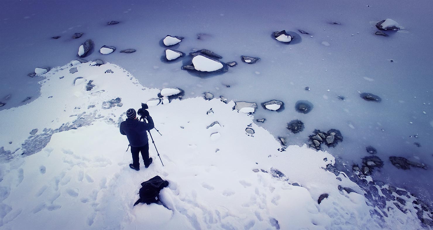 bts drone paul reiffer photography new zealand hooker lake frozen iceberg glacier behind scenes valley mt cook above
