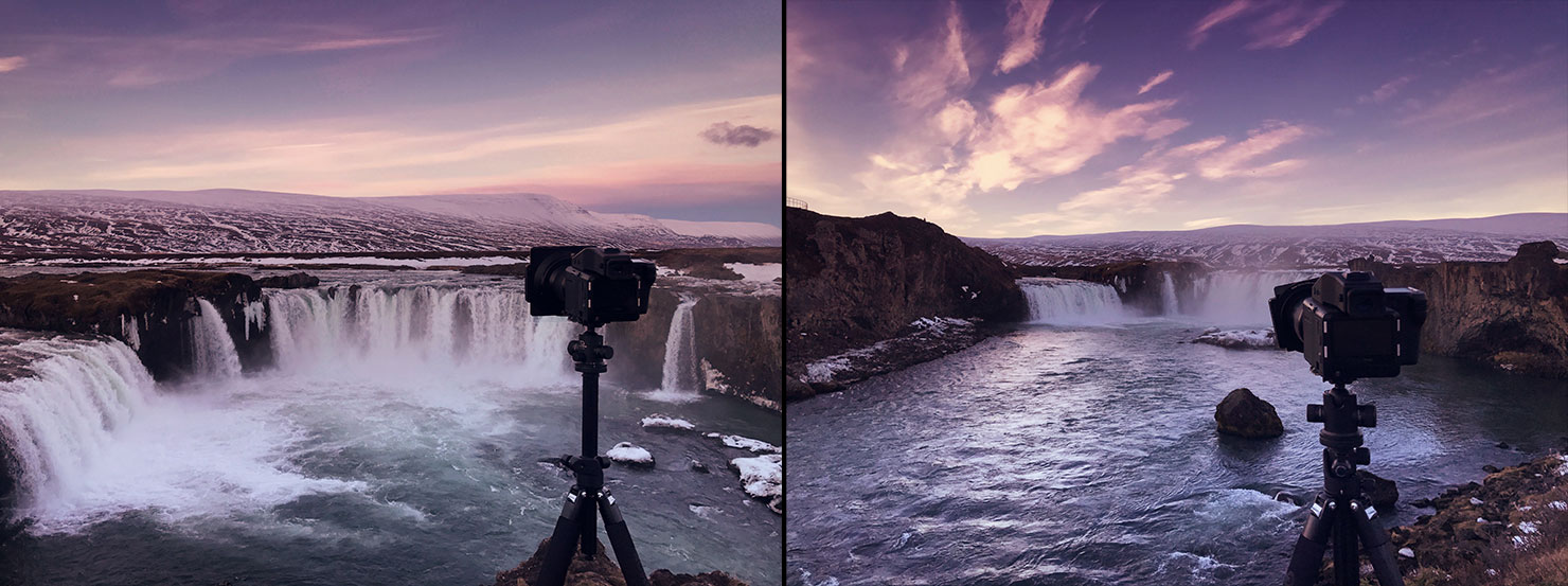 bts iphone photos photography photographer paul reiffer iceland gooafoss waterfall north east how to sunrise shooting