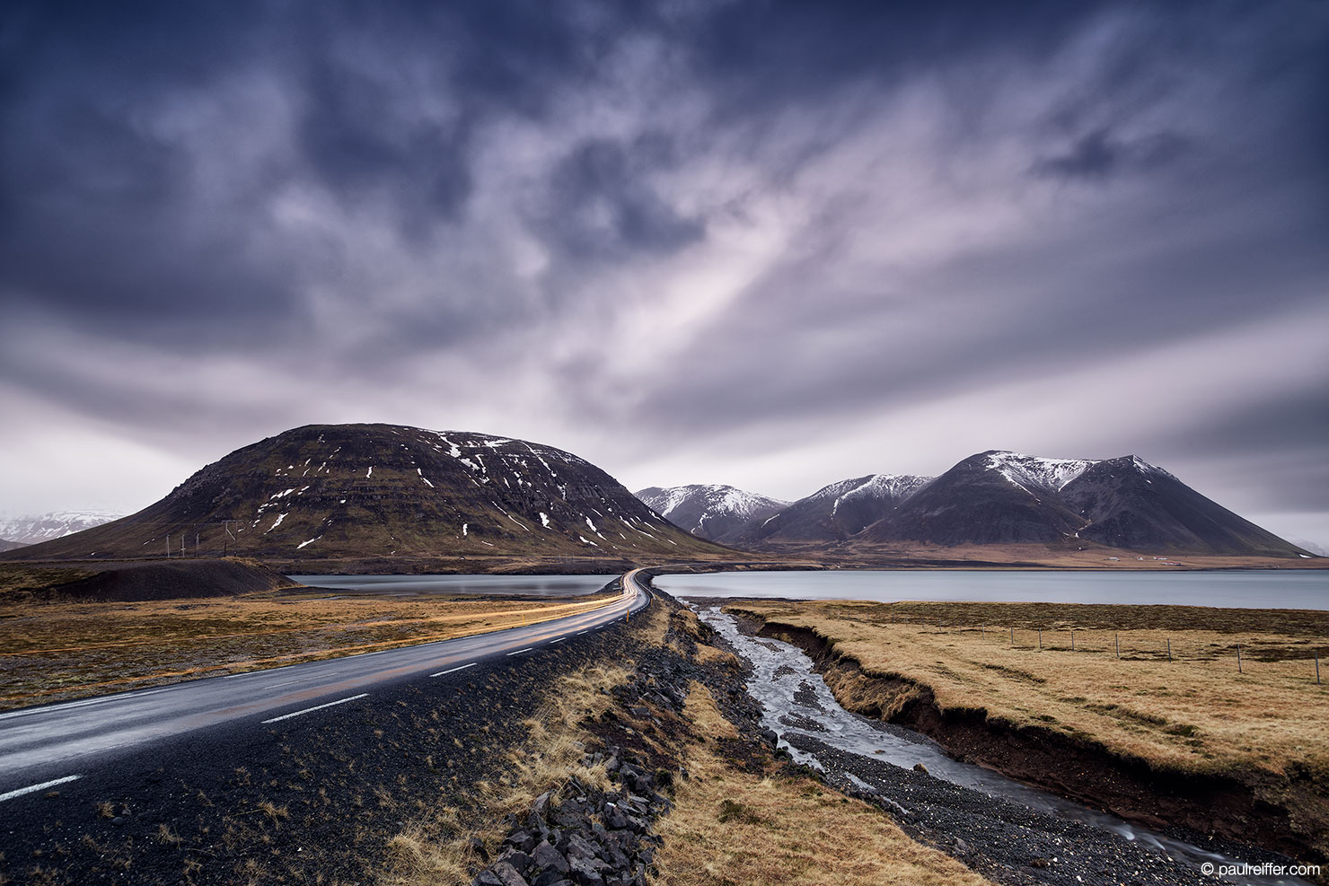 road to nowhere fine art limited edition photography print photographer professional paul reiffer iceland 2017 winter