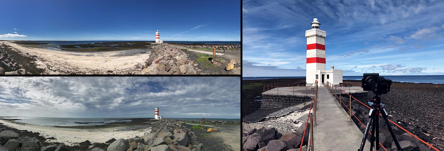 BTS Gardur Lighthouse Iceland Sun Long Exposure ND Panoramic Grindavik Reykjavik Paul Reiffer