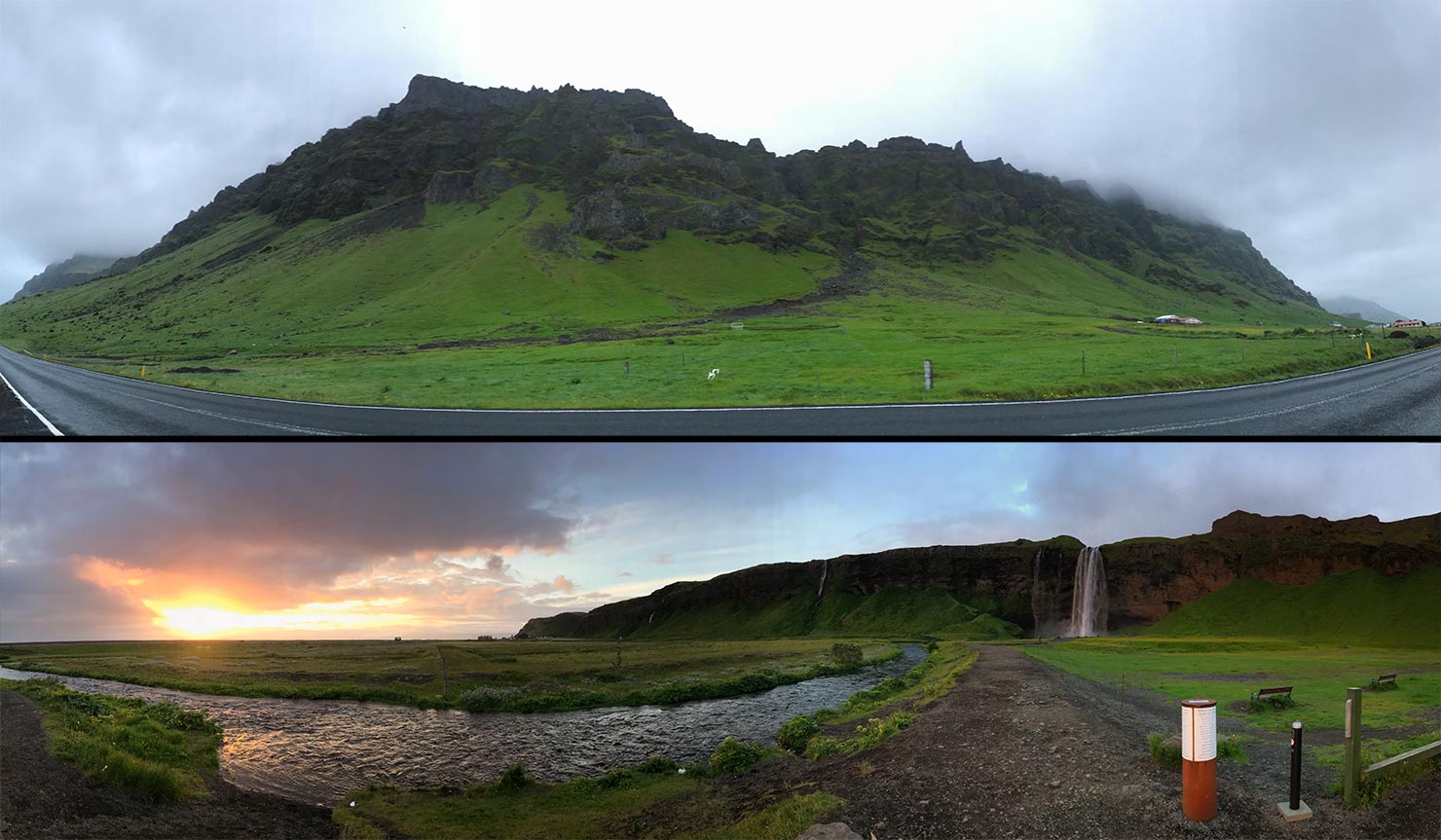 BTS Seljalandsfoss Iceland Midnight Sun Bad Weather Clouds June 2017 Paul Reiffer Behind Scenes Roadside