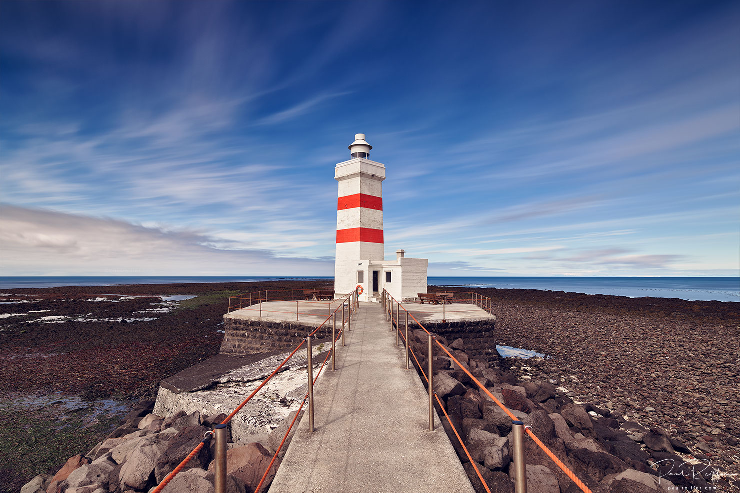 Gardur Lighthouse Paul Reiffer Photographer Copyright Iceland Reykjavik Grindavik Jetty Ocean