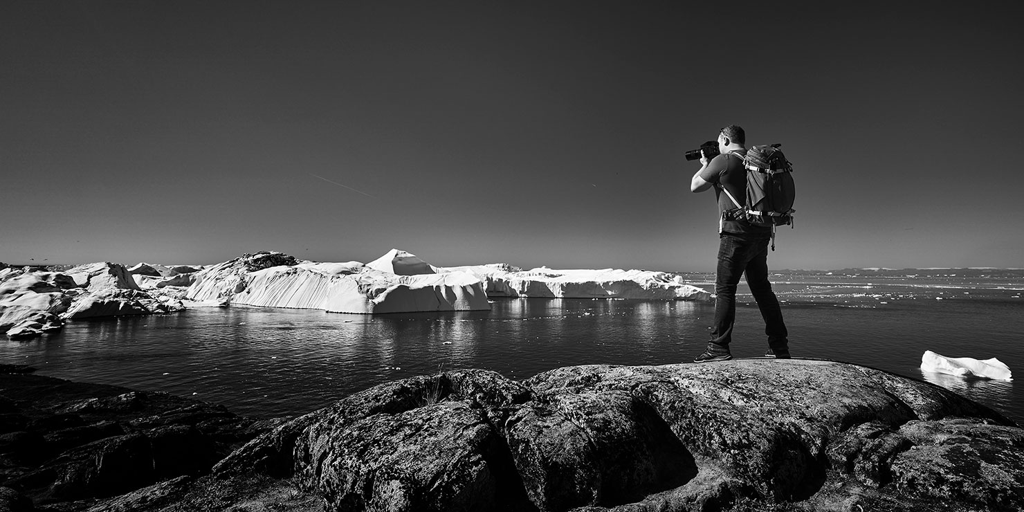 BTS Behind Scenes Paul Reiffer Photographer Landscape Greenland Icebergs Phase One Achromatic Testing iQ3 100 Megapixels