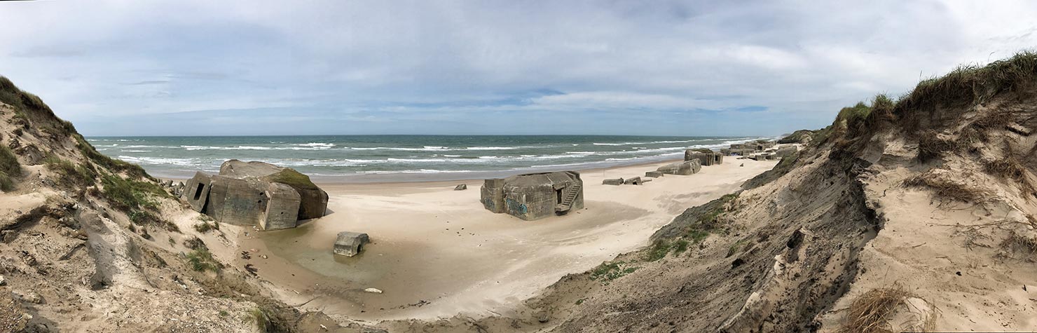 German Bunkers WWII World War 2 Lokken Løkken Beach Denmark Collapsed Erosion Cliffs Paul Reiffer