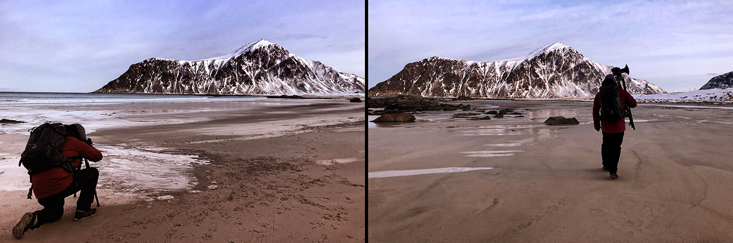 BTS Flakstad Beach Paul Reiffer Shooting Photographer Photography Workshops Norway Lofoten