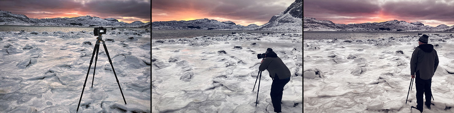 BTS Frozen Sea Ice Paul Reiffer Norway Lofoten Private Luxury Workshops Tuition Tours Sunrise Islands