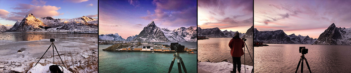 BTS Shooting Photographing Lofoten Paul Reiffer Photographer Photography Workshops Norway Expert Guide