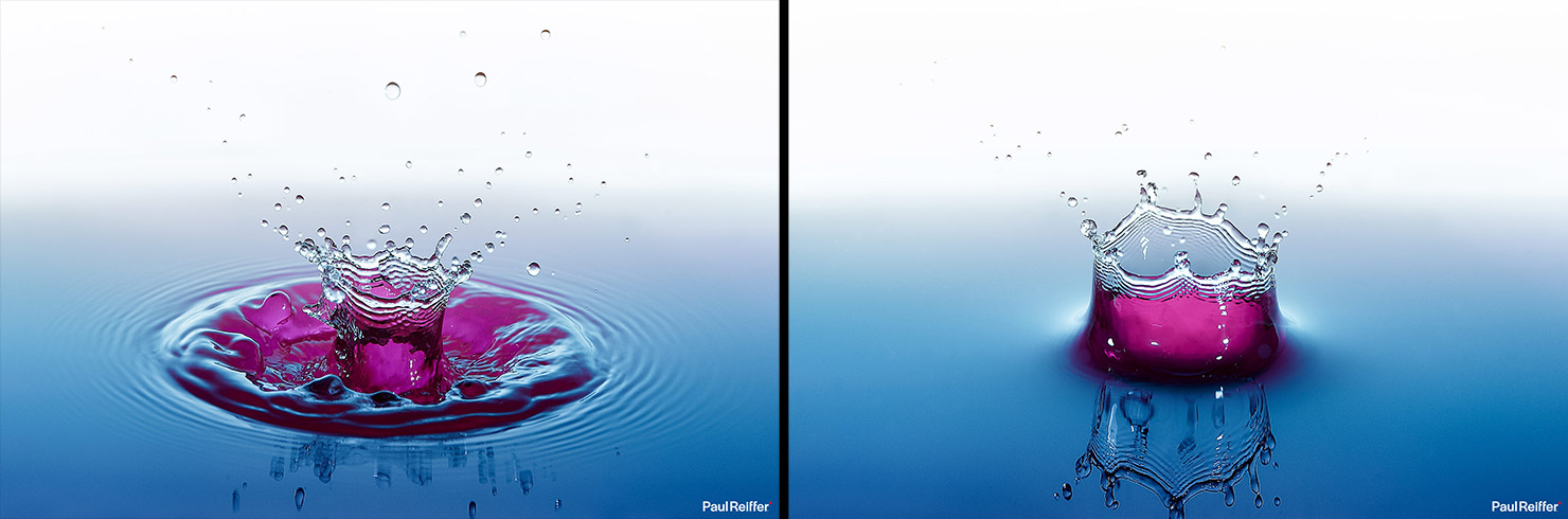 Stereo - Drop Water Wave Abstract by Thomasvogel