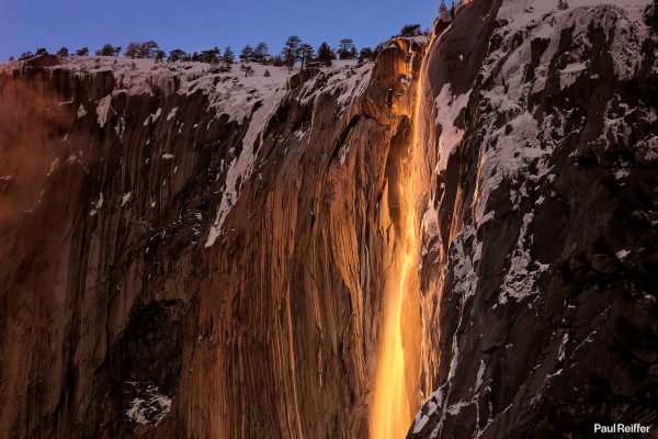 Yosemite Featured Firefall Horsetail Falls Sunset Reflection Paul Reiffer Phase One Medium Format IQ4 150MP 151 XF Camera Professional Landscape Photographer Guide How To 240mm