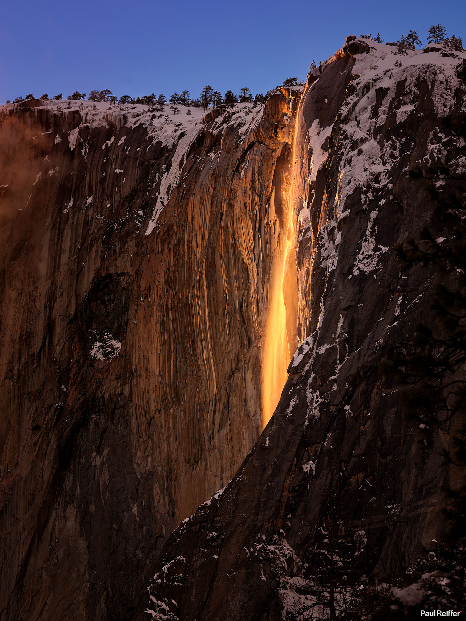 Yosemite Firefall Horsetail Falls Sunset Reflection Paul Reiffer Phase One Medium Format IQ4 150MP 151 XF Camera Professional Landscape Photographer Guide How To Day 2 240mm