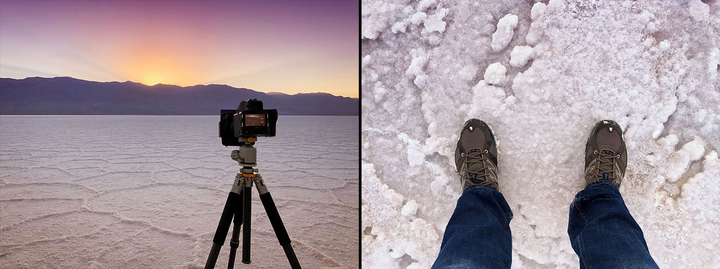 BTS Sunset Death Valley Hexagons Paul Reiffer Photographer Salt Flats Badwater National Park Photography Workshops Luxury Guide How To Best Landscape Photo