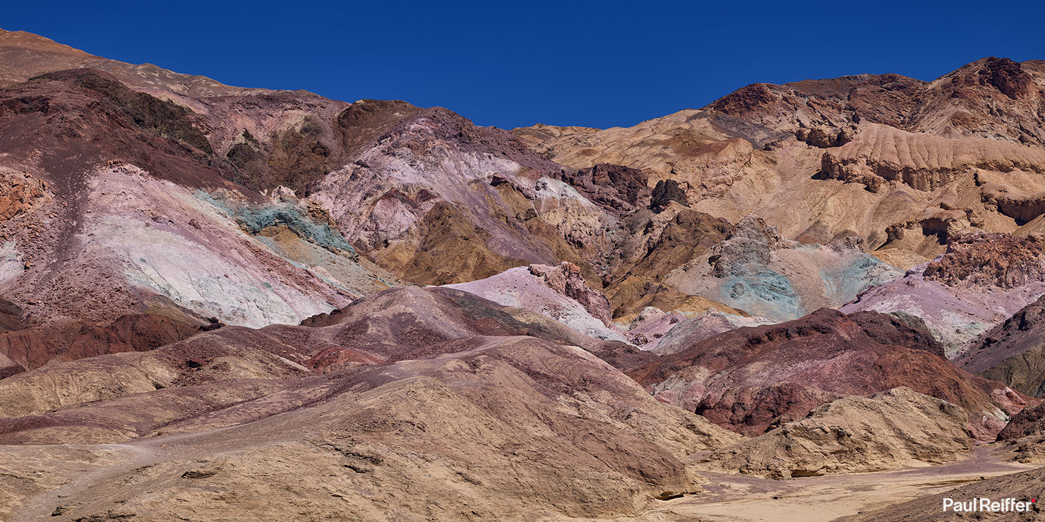 Death Valley Artists Drive Palette Blue Sky Paul Reiffer Photographer Postcard Workshop Rocks Minerals Mountains Nature Colours Colors Explore Photography