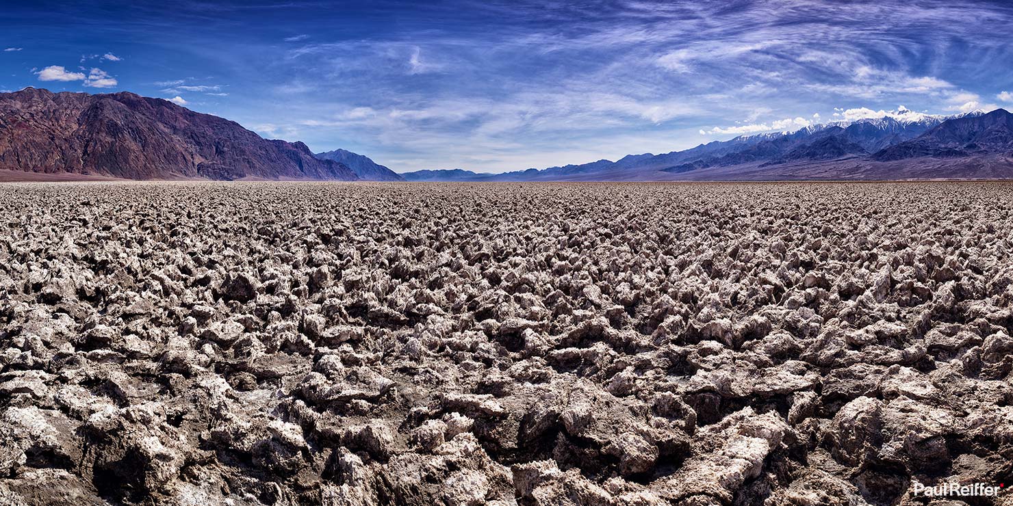 Death Valley Devils Golf Course Summer Workshop Paul Reiffer Photographer Photo Guide How To Shoot Panoramic Pano Rocks Salt