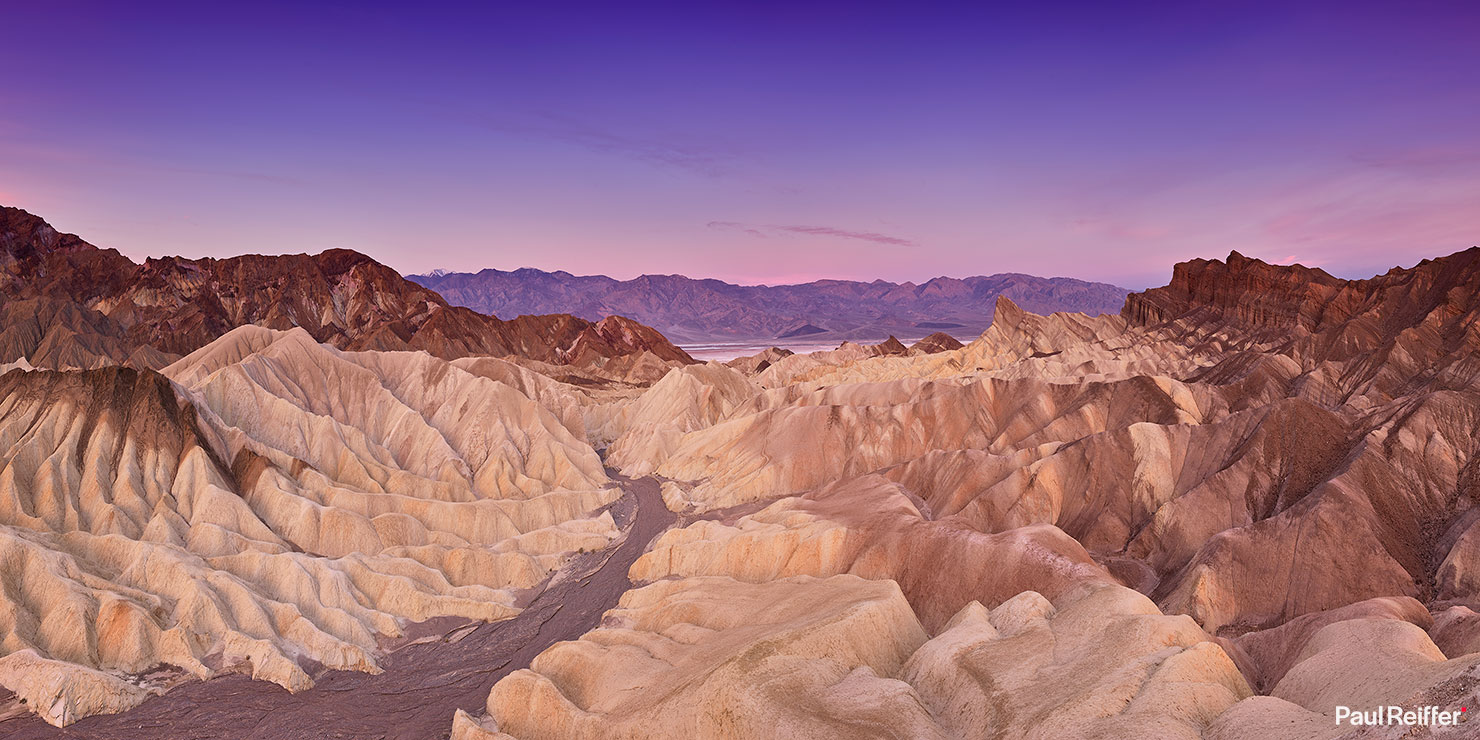 Death Valley Zabriskie Point Sunrise Photography Workshops Luxury Paul Reiffer Phase One PODAS Professional Best Guide Shooting National Park Service Morning