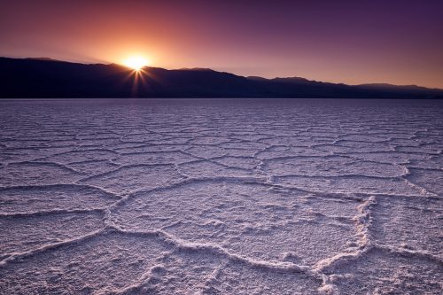 Paul Reiffer Death Valley Photography Workshop Salt Lake Sunset Hexagons Badwater