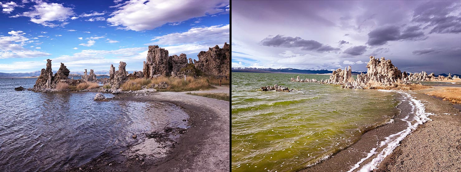 BTS Mono Lake State Park Tufa Reserve Paul Reiffer First Impressions Green Water Rocks Formations Water Beach