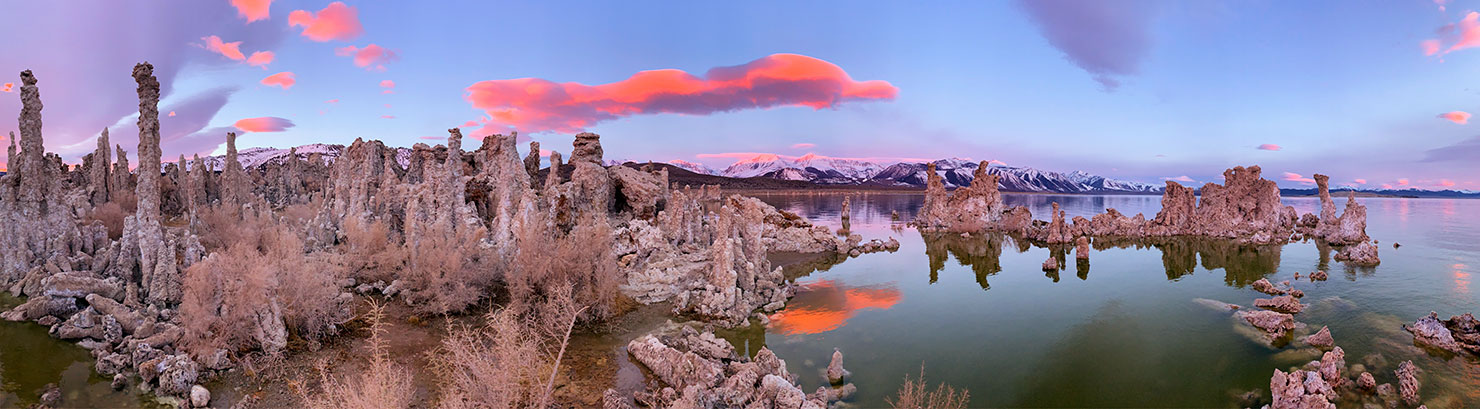 BTS Mono Sunrise Crazy Colours Saturated Colors iPhone Panoramic Pano Tufa South State Reserve Paul Reiffer Photographer California Workshops Morning Winter
