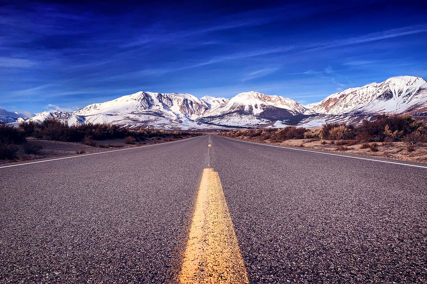 BTS Road To Mono Lake Tufa State Reserve Mountains Mammoth Snow Capped Wilderness Paul Reiffer Roadtrip Winter