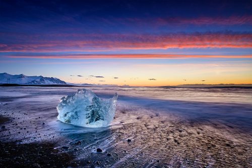 Paul Reiffer Iceland Arctic Photography Workshop Locations Diamond Beach Iceberg Black Sand Jokulsarlon Sunrise