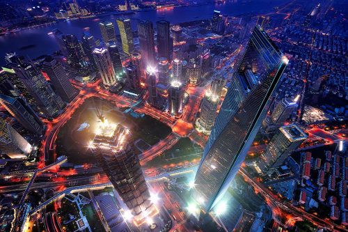Paul Reiffer Shanghai China Photography Workshop Locations Tower Highest Platform World SWFC Look Down Cityscape Night