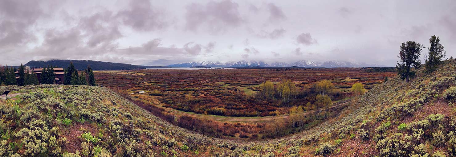 BTS Jackson Lake Lodge Grand Teton National Park Paul Reiffer iPhone Pano Panoramic Spring Clouds Storm