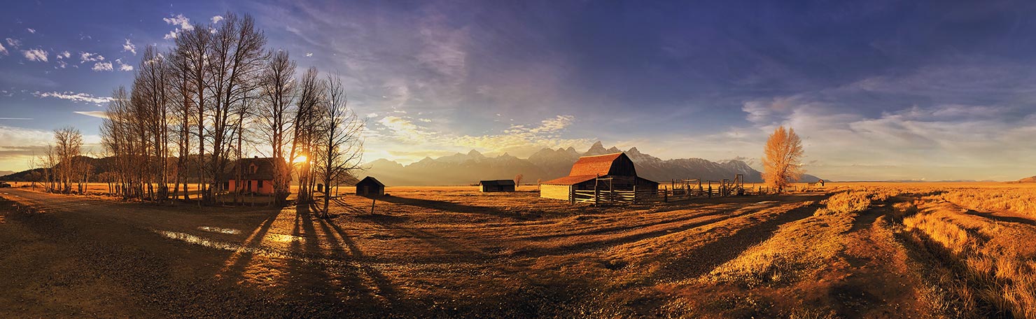 BTS John Moulton Barn Wyoming Moose Jackson Paul Reiffer Sunrise