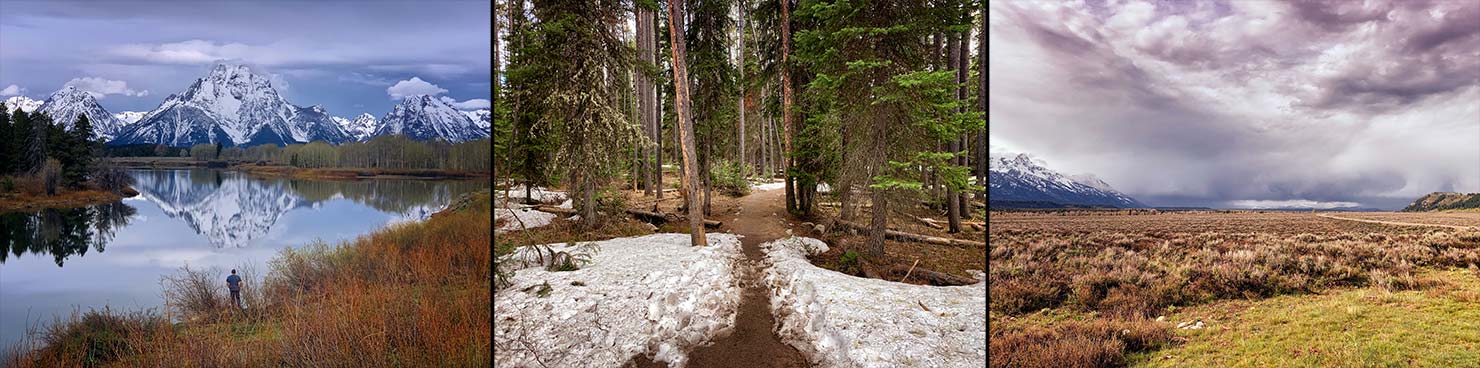 BTS Oxbow Bend Lake String Lake Trail Grand Teton National Park Wyoming Jackson Hole WY Storm Clouds