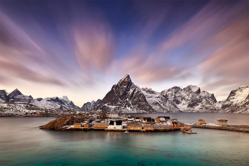 Paul Reiffer Lofoten Reine Norway Arctic Circle Northern Lights Luxury Private Photography Workshop Tour Locations Photo Sunset Lagoon Island