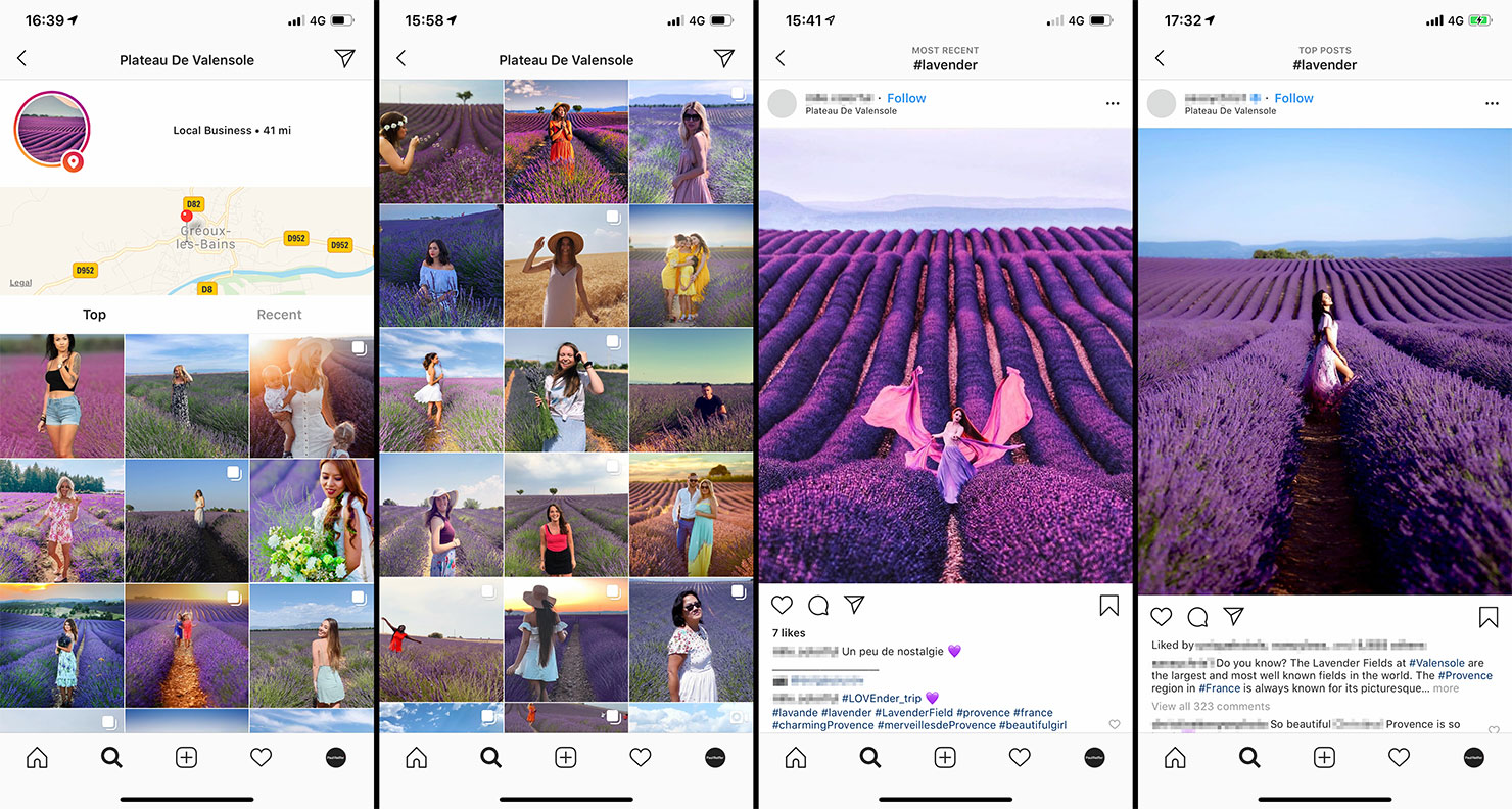 instagram influencers bad selfish narcissism lavender fields plateau de valensole provence ruining ruined photographers crowds posing iphone