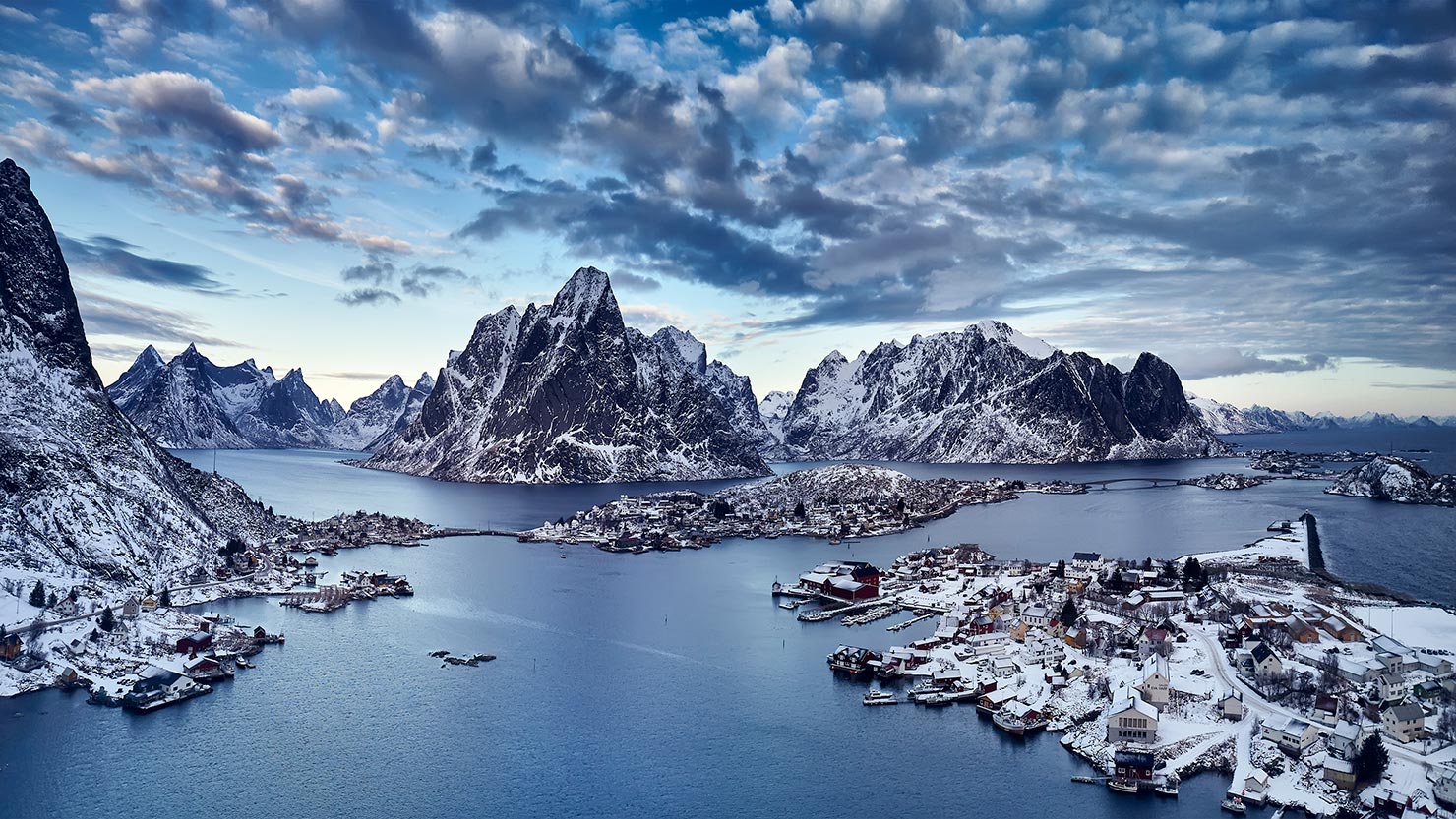 Lofoten Norway Reine Winter North Arctic Drone Aerial Plane Helicopter Heli Photography Licensed FAA Part 107 CAA PfCO Commercial Operations Hire Commission Paul Reiffer Professional