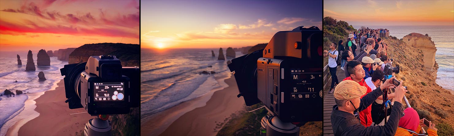 Twelve Apostles Great Ocean Road South Australia Victoria Road Trip BTS Behind Scenes Photographers Crowds Overtourism Crowded Walkway Scenic Point Lookout Paul Reiffer