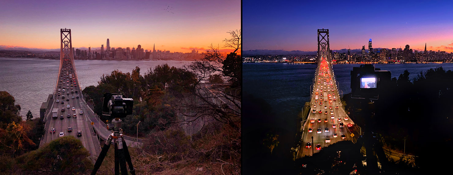 BTS San Francisco Bay Bridge Skyline Photography Treasure Island Yerba Buena Paul Reiffer Phase One Medium Format XF Photography Night Cityscape Professional