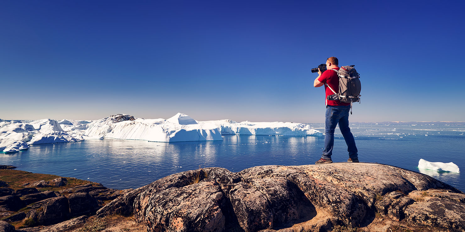 BTS Shooting Fjord Behind Scenes Greenland Icebergs Photography Photographing Ilulissat Glacier Midnight Sun Paul Reiffer Photographer Professional Landscape Commercial Travel