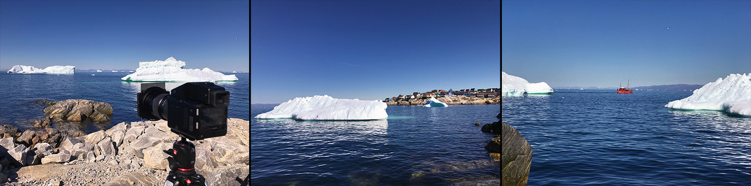 BTS Shooting Harbour Behind Scenes Greenland Icebergs Photography Photographing Ilulissat Glacier Midnight Sun Paul Reiffer Photographer Professional Landscape Commercial Travel