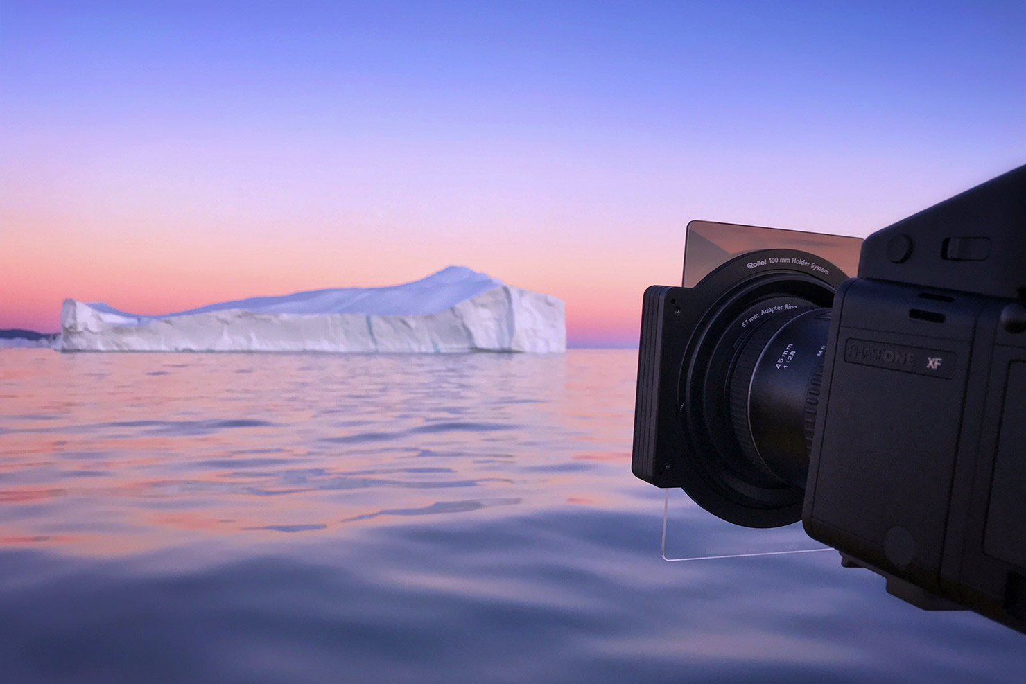 BTS Sunset Phase One Achromatic Behind Scenes Greenland Icebergs Photography Photographing Ilulissat Glacier Midnight Sun Paul Reiffer Photographer Professional Landscape Commercial Travel