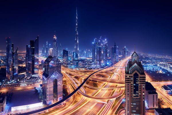 Header Paul Reiffer Dubai Photographic Workshops Landscape Location UAE Freeway Interchange Burj Khalifa Shangri La Downtown Skyscrapers Night Private Luxury All Inclusive Photo