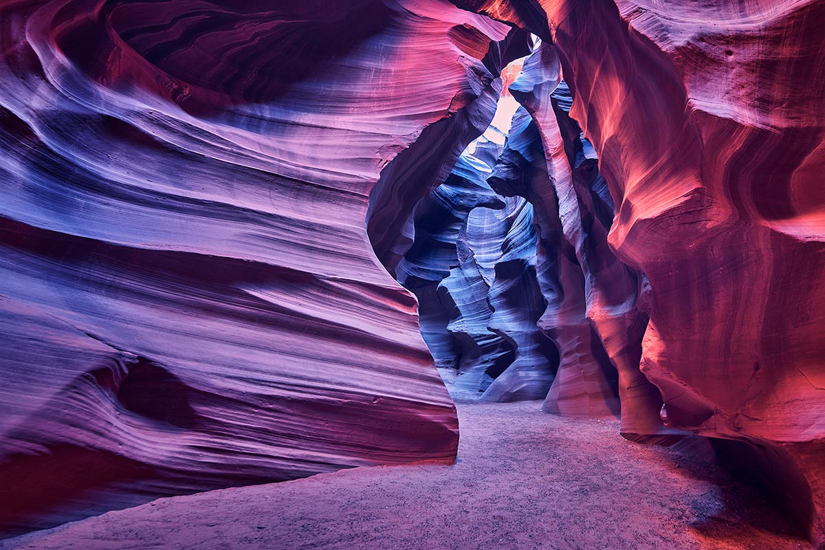 Paul Reiffer Canyons Arches Photographic Workshops Landscape Location USA Antelope Canyon Upper Lower Slot Canyon Walls Water Erosion Formation Rock Navajo Page Private Luxury All Inclusive Photo