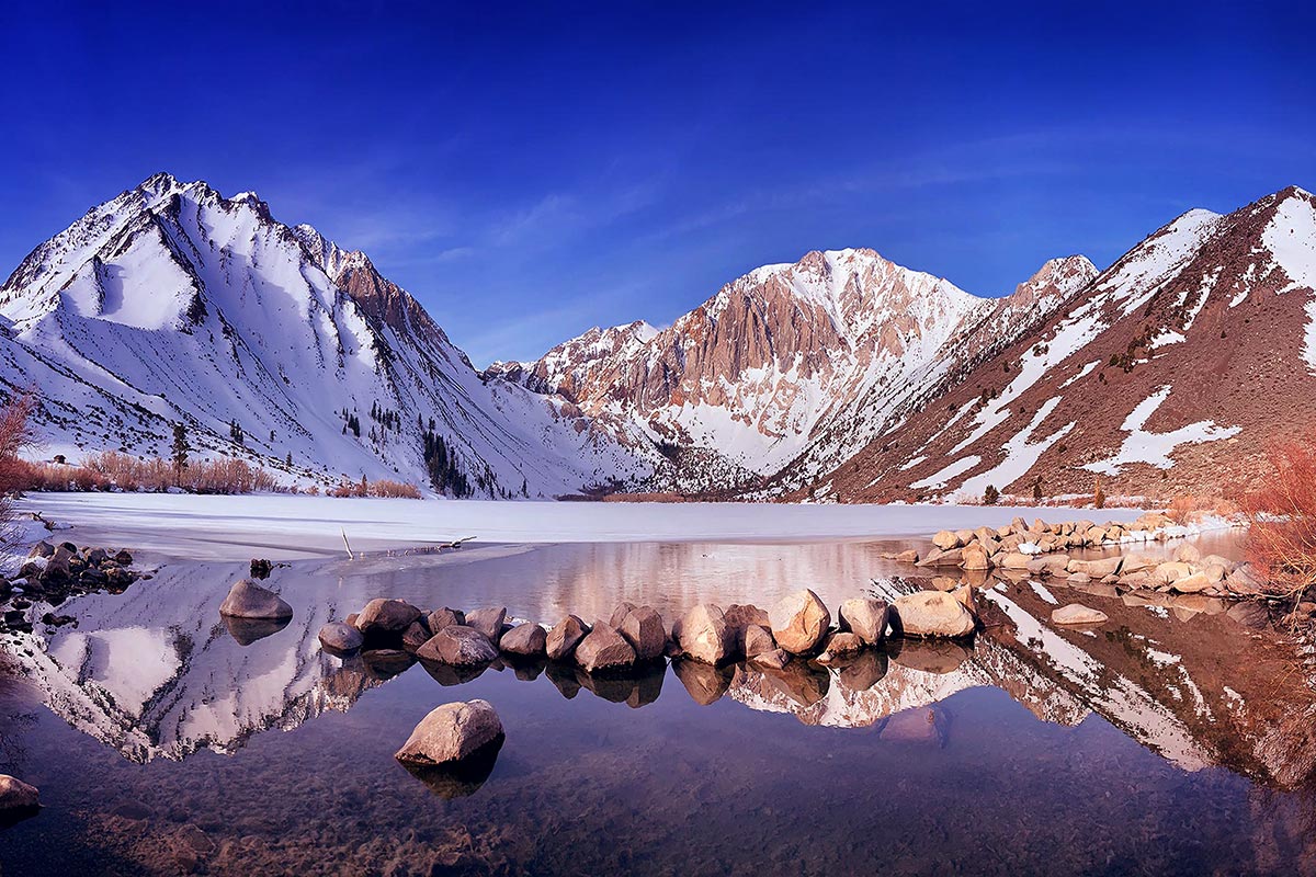 Paul Reiffer Convict Lake Winter Mono County Mammoth Reflections Mountains Sierra Nevada Snow Photographic Workshops Location California
