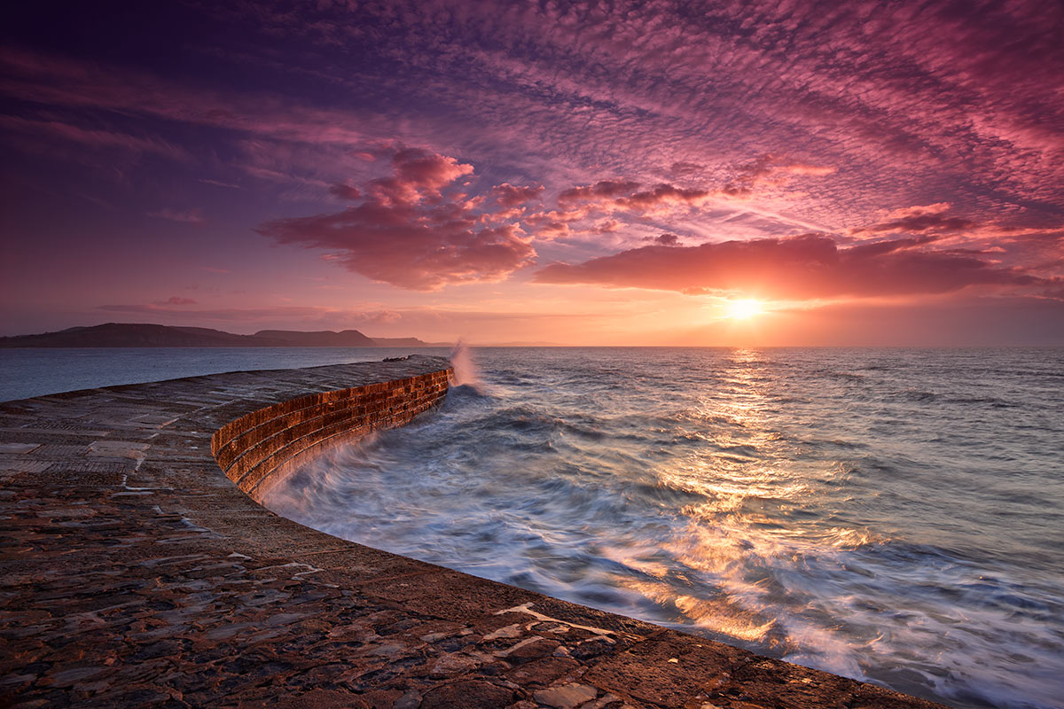 Paul Reiffer Dorset Wiltshire Photographic Workshops Landscape Location UK Lyme Regis The Cobb Sunrise Sea Private Luxury All Inclusive Photo Phase One