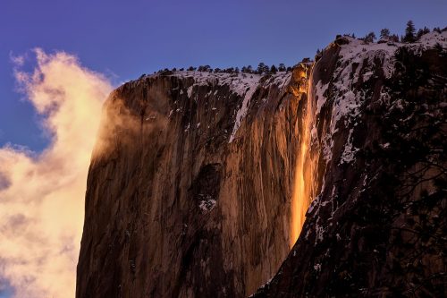 Paul Reiffer Firefall Horsetail Falls Fire Yosemite El Capitan Snow Valley Winter National Park Photographic Workshops Location California