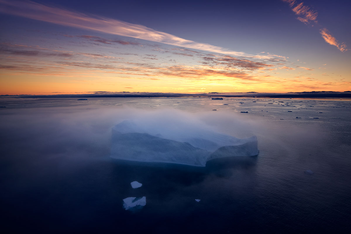 Paul Reiffer Greenland Iceberg Photography Workshops Landscape Expedition Glacier Ice Aerial Plane Helicopter Mist Sunrise Above Ocean Ilulissat Private Luxury All Inclusive Photo Phase One