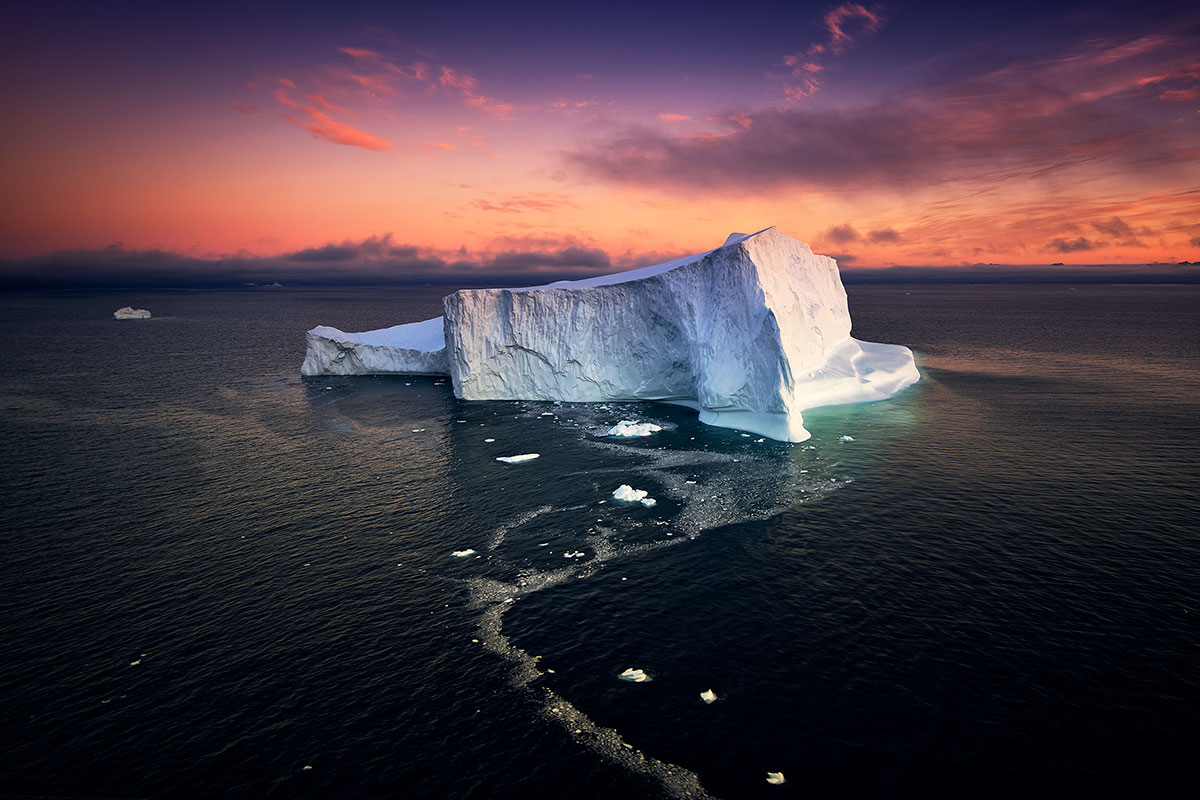 Paul Reiffer Greenland Iceberg Photography Workshops Landscape Location Expedition Glacier Ice Aerial Plane Helicopter Sunrise Above Ocean Ilulissat Private Luxury All Inclusive Photo Phase One